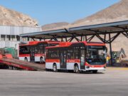 Llegan los primeros buses que convertirán a Copiapó en la primera ciudad de Sudamérica con transporte público 100% eléctrico