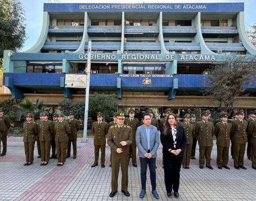 Llegan 32 nuevos carabineros para reforzar la seguridad en Atacama