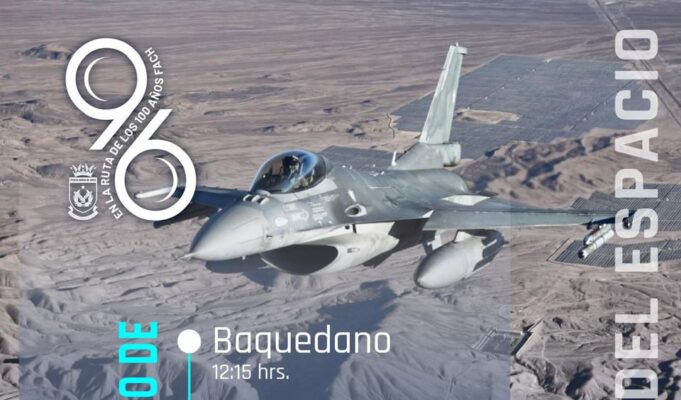 F-16 de la Fuerza Aérea sobrevolarán ciudades del centro norte en ejercicio operativo