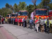 Atacama refuerza su capacidad de respuesta: entregan seis modernos camiones aljibe a Bomberos
