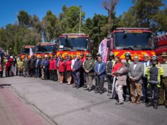 Atacama refuerza su capacidad de respuesta: entregan seis modernos camiones aljibe a Bomberos