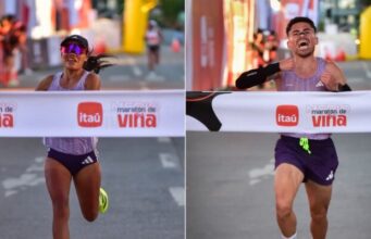Matías Silva y Dina Velásquez triunfan en los 21K del Medio Maratón de Viña con más de 6 mil corredores