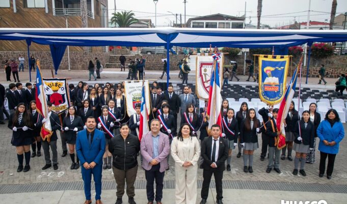 Huasco conmemora su aniversario con emotiva ceremonia y participación comunitaria