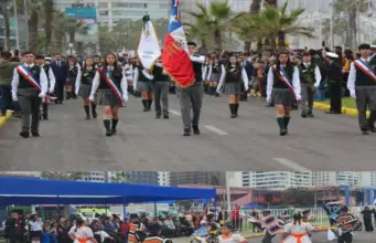 Miles de estudiantes de Tarapacá rindieron homenaje a Arturo Prat en masivos desfiles