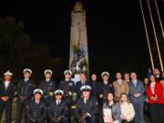 Monumento a los Héroes de Iquique vuelve a iluminar Santiago tras más de 40 años con su faro apagado
